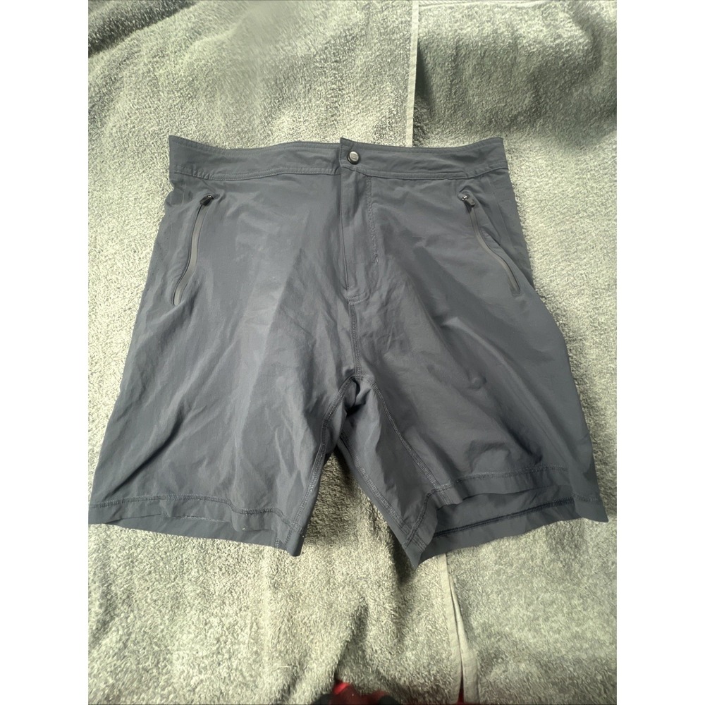 Mack Weldon Nylon Shorts Men's XL Slate Blue Golf Performance Stretch Drawstring